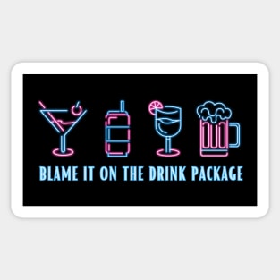 Blame It On The Drink Package Sticker